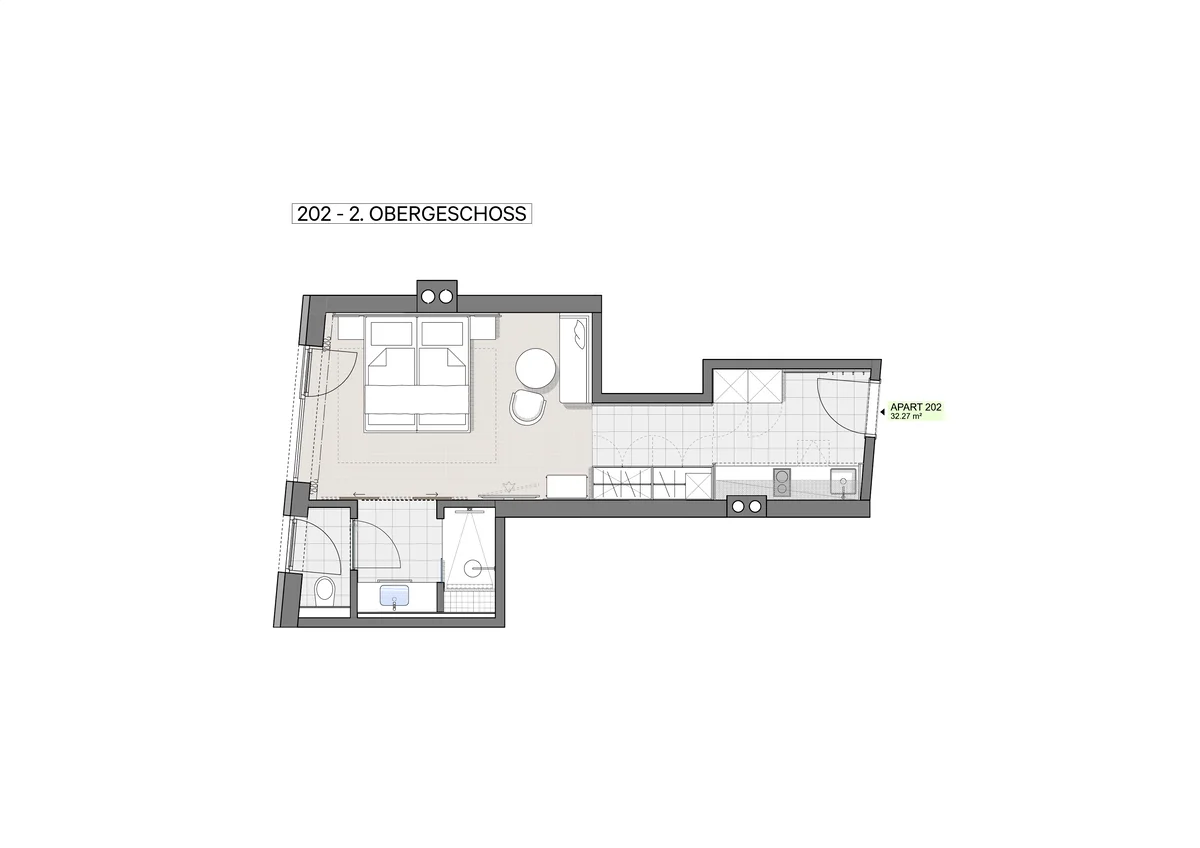 Grundriss Apartment Classic / Classic Plus Ischgl